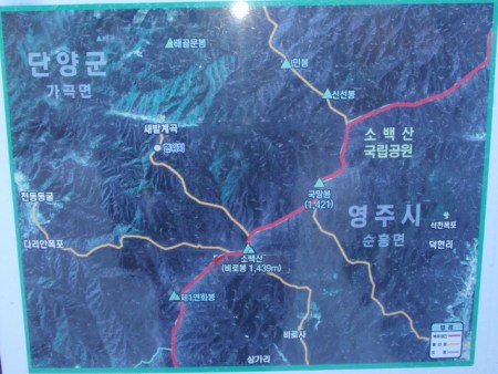Sobaeksan map