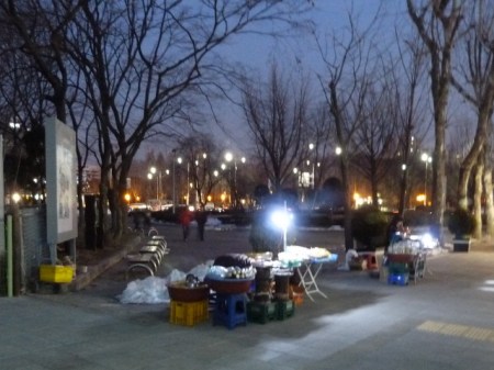 That's where you buy your chestnuts.