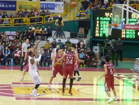 Jasper Johnson gets his shot away.