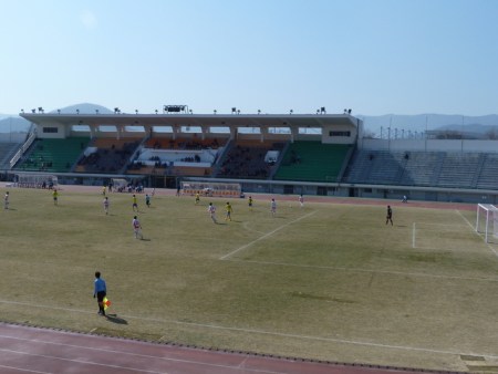 Looking towards the main stand.