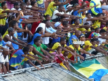 The Gabon fans.