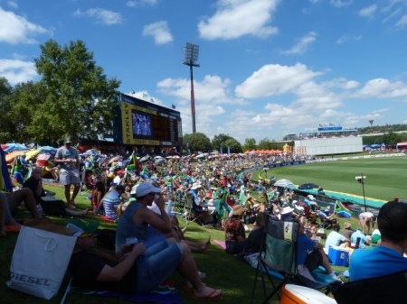 It was filling up nicely even before the teams took to the field.