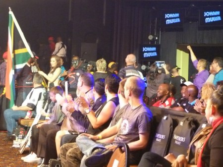 Johnny Muller makes his entrance.