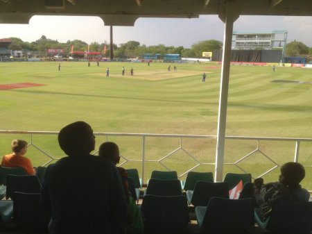 The view from the grandstand.