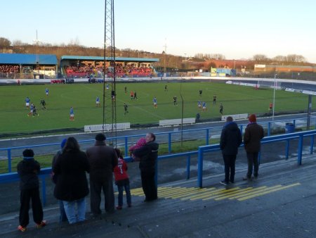 View from the terracing.